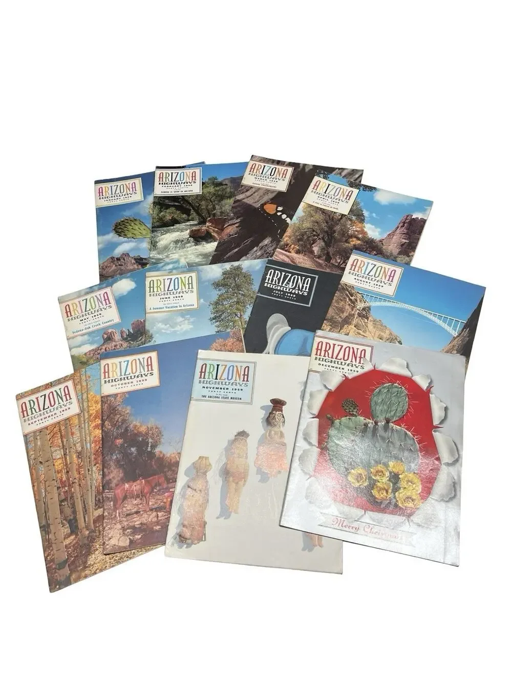 Vintage Arizona Highways Magazines 1959 FULL YEAR